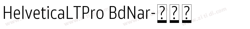 HelveticaLTPro BdNar字体转换